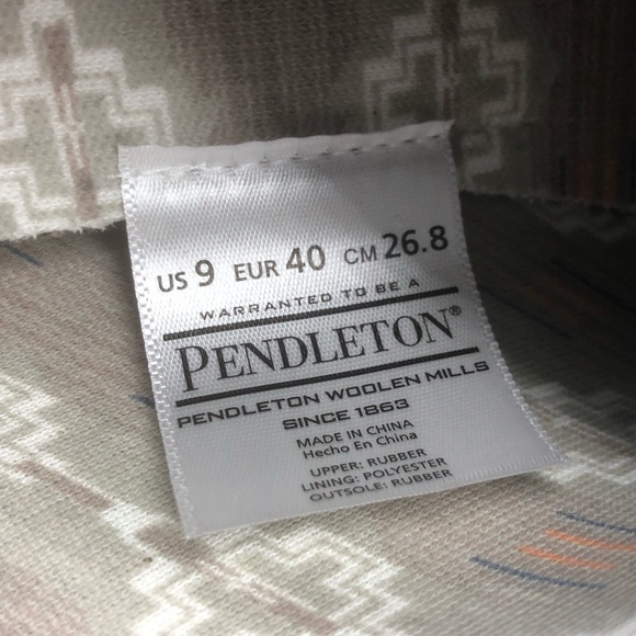 Pendleton Paragosa Spring Garden Rain Clogs Women's 9 Aztec Slip On Rubber Shoes - Picture 6 of 7